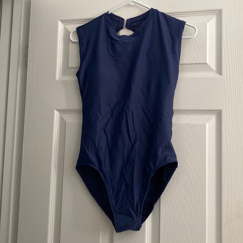 Hapari Navy High-Neck One-Piece (XL)